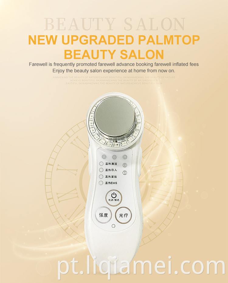 Ionic LED Photon Sonic Antii-Enging Ultrassonic Therapy Beauty Dispositivo
